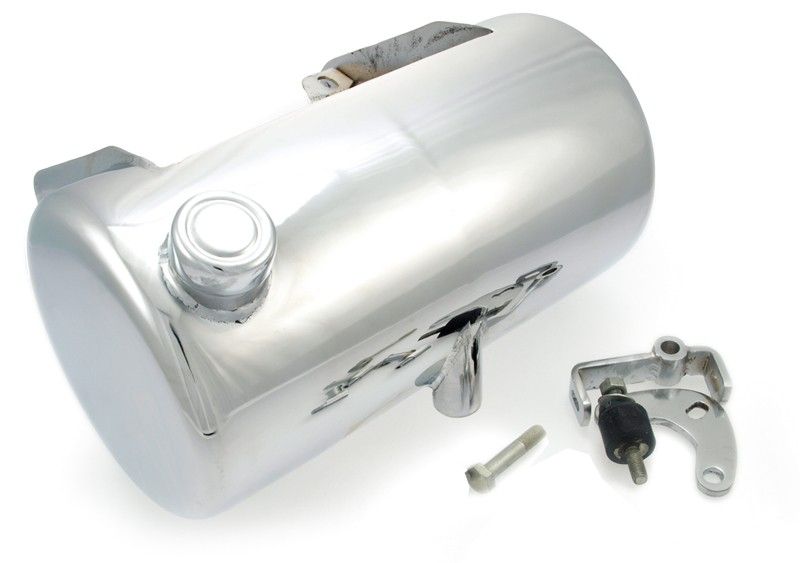 Oljetank, rund 6,5 side fill, Softail 84-99 & stelram, kromad