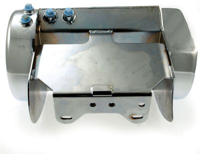 Oljetank, rund 6,5 side fill, Softail 00-06, kromad