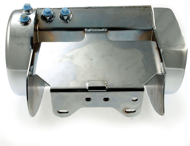 Oljetank, rund 6,5 side fill, Softail 00-06, kromad