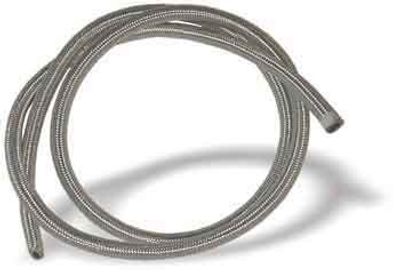 Bränsleslang MCS 3/8" 10mm flätad rostfri klar
