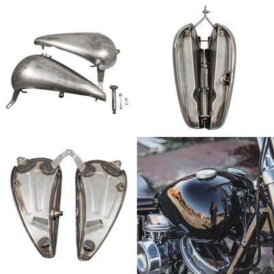 Bensintank Lowbrow Customs WX Style delad Big Twin 36-84
