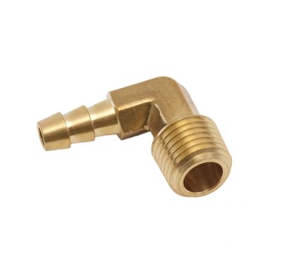1/4 Hose Barb 90 Degree Elbow 1/8 NPT Brass
