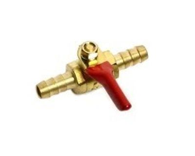 In-Line petcock 8mm (5/16 inch) brass