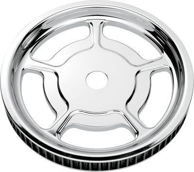 Remskiva bak Performance Machine Cush-Drive aluminium krom H-D 08-upp