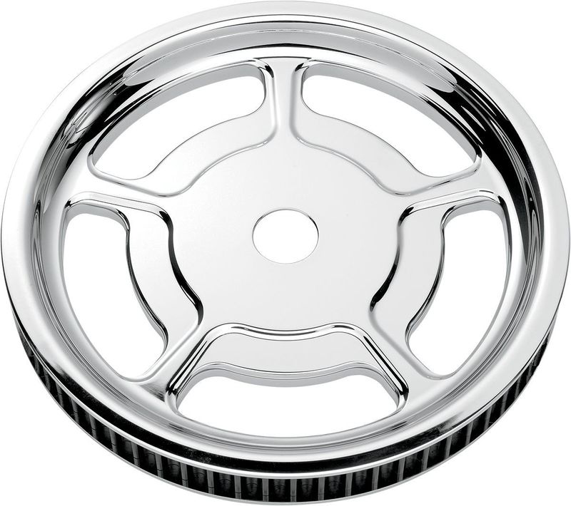 Remskiva bak Performance Machine Cush-Drive aluminium krom H-D 08-upp