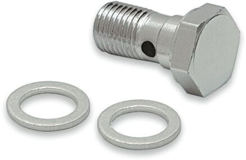 Banjoskruv Drag Specialties Brake Line krom stål