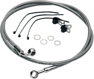 Bromsslangsats Drag Specialties rostfri stål fram Softail 86-99