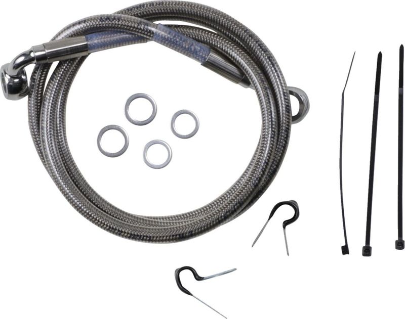 Bromsslangsats Drag Specialties rostfri stål fram Softail 99-07