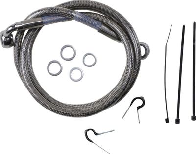 Bromsslangsats Drag Specialties rostfri stål fram Softail 99-07