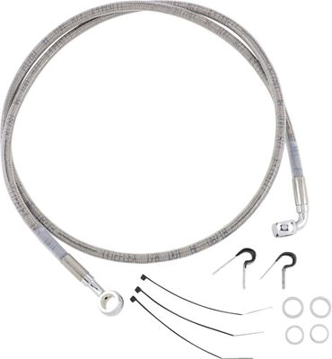 Bromsslangsats Drag Specialties rostfri stål fram Softail 97-07