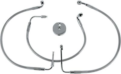 Bromsslangsats Drag Specialties rostfri stål fram Sportster 99-03