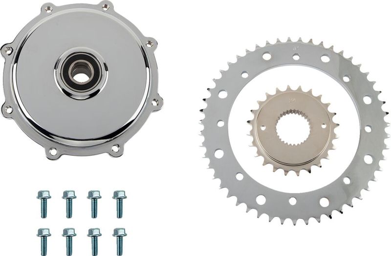 Drev Drag Specialties 201406 krom Touring 09-16, Trike 14-16