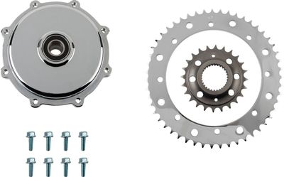 Drev Drag Specialties 201408 krom Touring 17-20, Softail 18-19, Trike 17-19