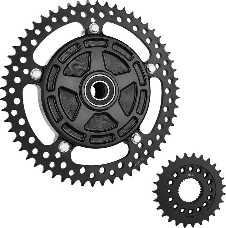 Kedja Arlen Ness 300-203 Jagged Cush All svart FLT/Touring 09-26