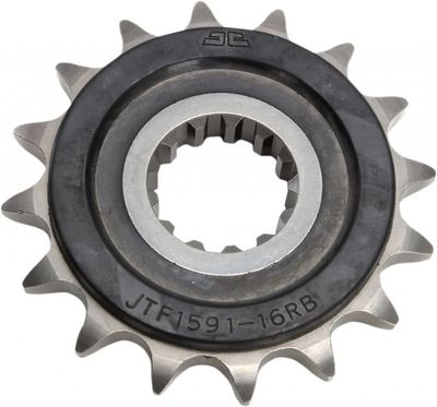 Framdrev JT Sprockets JTF1591.16RB gummidämpat 16T 525 natur SCM420 krommolybdenstål