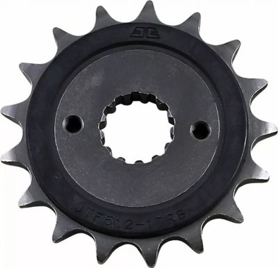Framdrev JT Sprockets JTF512.17RB gummidämpat 17T 520 natur SCM420 krommolybdenstål