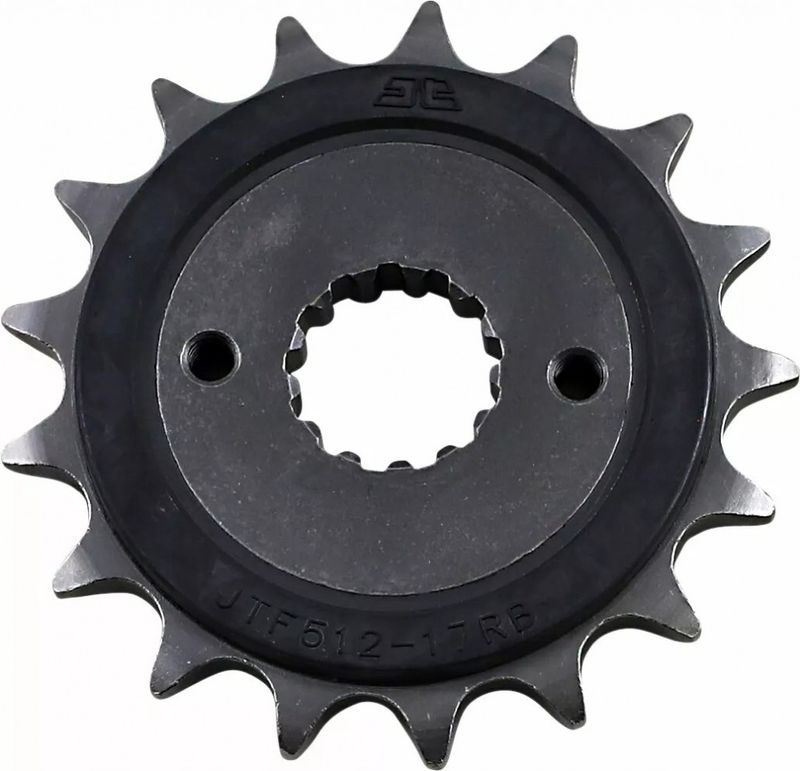 Framdrev JT Sprockets JTF512.17RB gummidämpat 17T 520 natur SCM420 krommolybdenstål