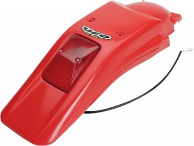 Bakskärm UFO Enduro med bak-/bromsljus XR-röd Honda XR250/400R 96-00