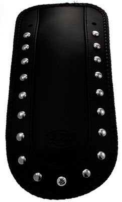Täcklapp bakskärm Mustang Solo Seat vinyl krom Softail 00-17