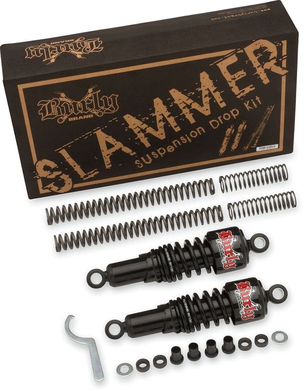 Sänkningssats Burly Brand krom Touring 80-13, FXR 84