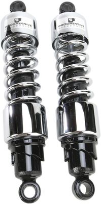 Stötdämpare Progressive Suspension 412 kraftig dubbel krom