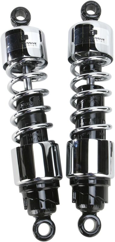 Stötdämpare Progressive Suspension 412 dubbel krom Triumph 00-18