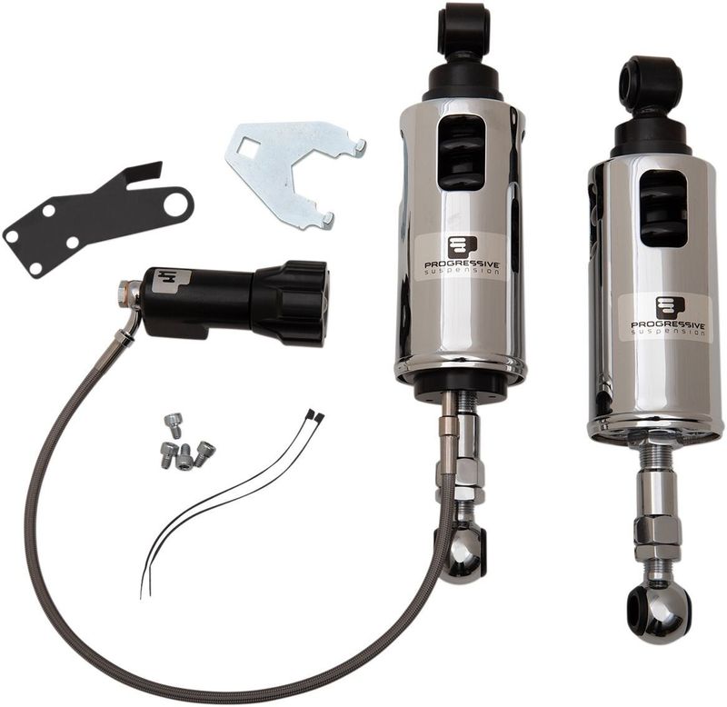 Stötdämpare Progressive Suspension PS 422 RAP 2" kraftig krom Softail 89-99