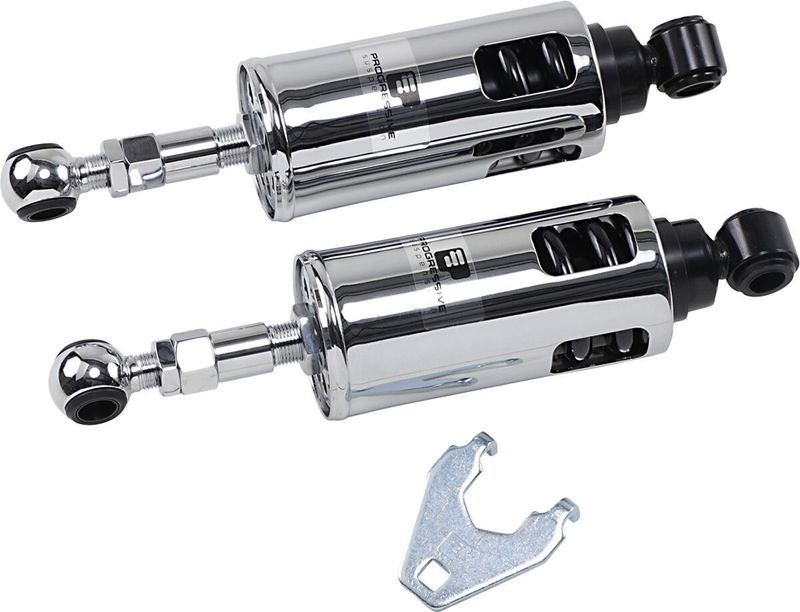 Stötdämpare Progressive Suspension PS 422 2" kraftig krom Softail 89-99