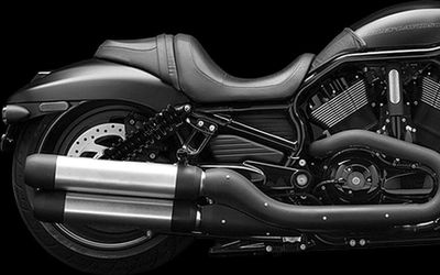 Stötdämpare Legend Suspension REVO-A justerbar svart V-Rod 07-17
