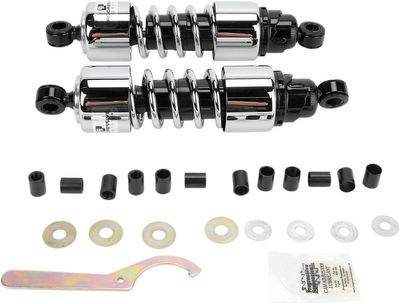 Stötdämpare Progressive Suspension 412 krom dubbel Triumph 02-08