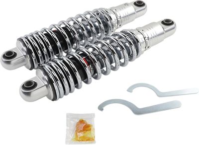 Stötdämpare Drag Specialties Ride-Height 13 Xl justerbar Sportster 04-22 krom