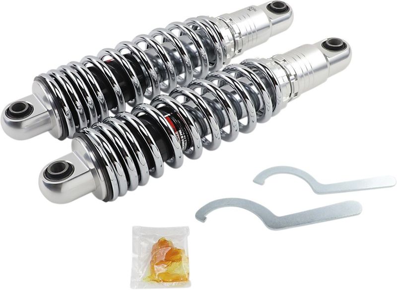 Stötdämpare Drag Specialties Ride-Height 13 Xl justerbar Sportster 04-22 krom