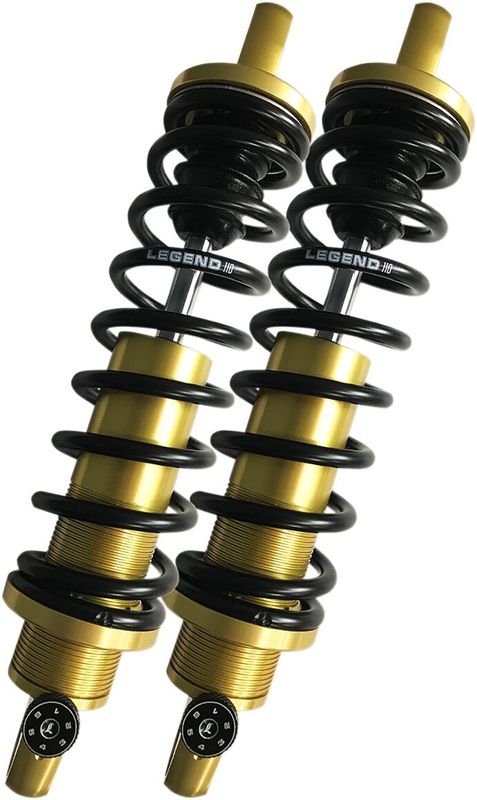 Stötdämpare Legend Suspension REVO-A FL 13 Heavy justerbar guld Touring 96-upp