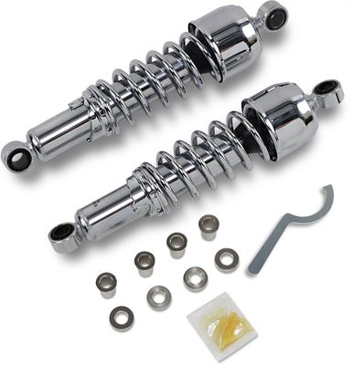 Stötdämpare Drag Specialties 11.5 krom Sportster 79-03, FXR 82-94