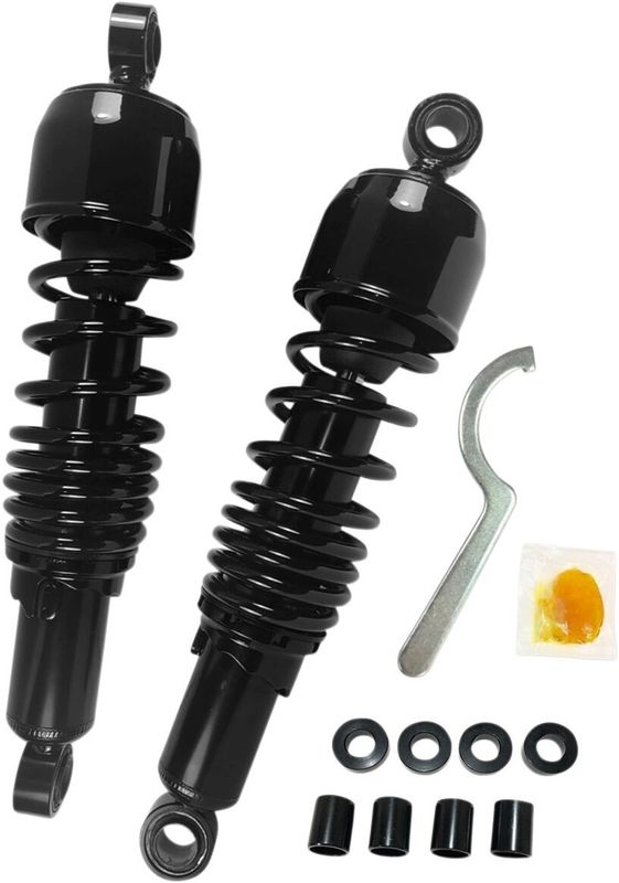 Stötdämpare Drag Specialties 11.5 krom Sportster 79-03, FXR 82-94