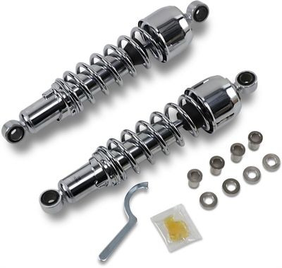 Stötdämpare Drag Specialties 11.5 krom Sportster 79-03, FXR 82-94