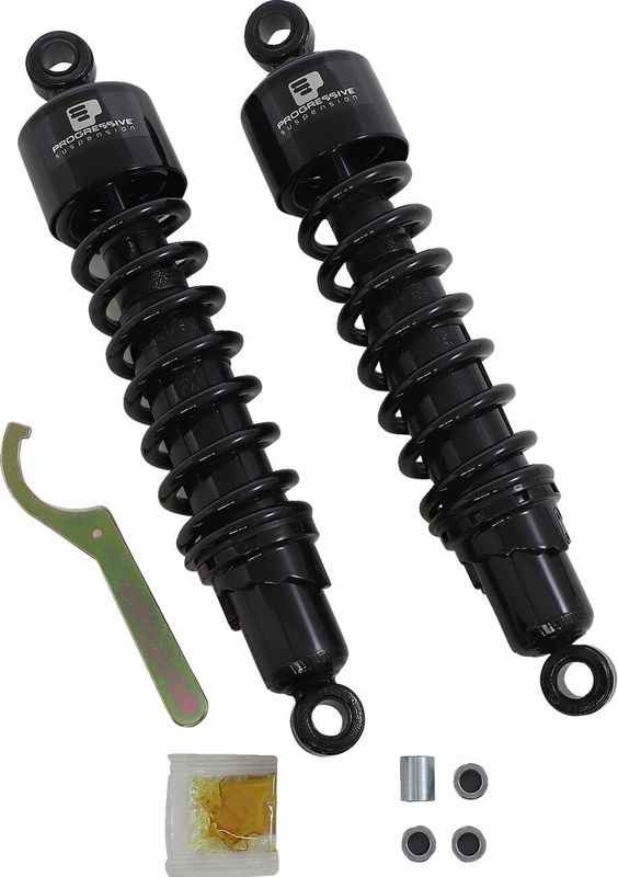 Stötdämpare Progressive Suspension PS 412 13.5 svart Triumph T100 Bonneville 16-21 m.fl. 412-4266B