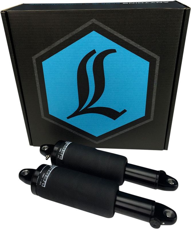 Luftfjädring Legend Suspension Air-A justerbar svart V-Rod 04-17