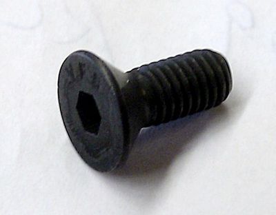 Insexskruv 10-32 x 1/2 UNF försänkt, svarta
