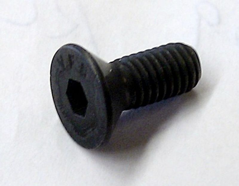 Insexskruv 10-32 x 1/2 UNF försänkt, svarta