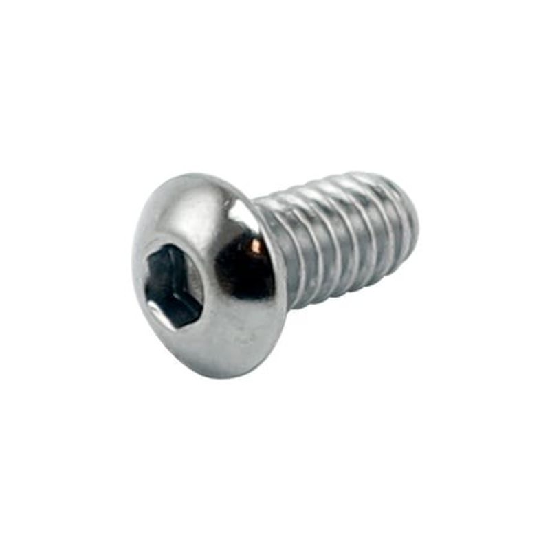Insexskruv UNC 1/4-20x1-1/4,  32 mm, kullrig skalle, krom