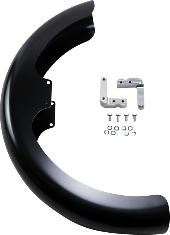 Framskärm Klock Werks Hugger Blocks Wrapper Dyna 06-17, Softail 18-upp obehandlad