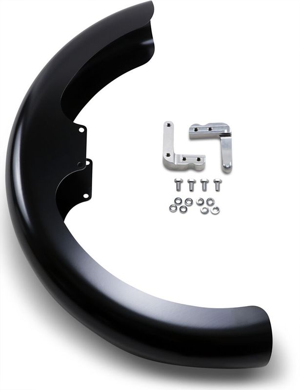 Framskärm Klock Werks Hugger Blocks Wrapper Dyna 06-17, Softail 18-upp obehandlad
