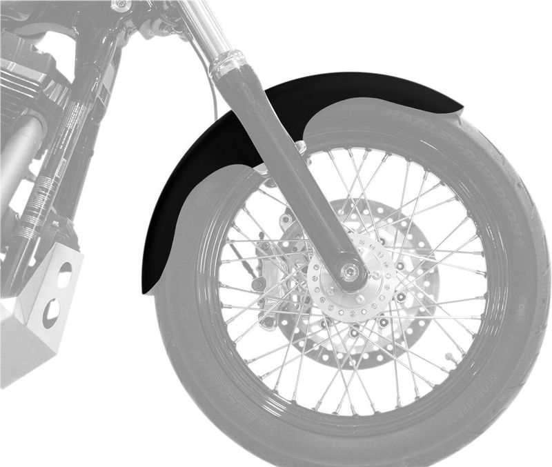 Framskärm Klock Werks Hugger Blocks Klub obehandlad Dyna 06-17, Softail 18-upp