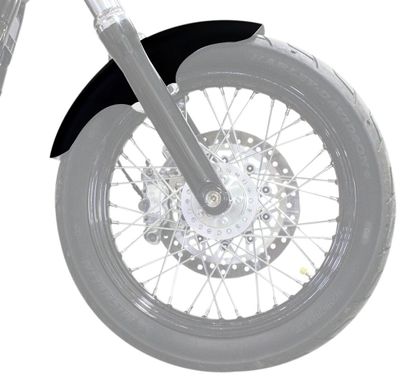Framskärm Klock Werks Hugger Blocks Top T-hat obehandlad Dyna 06-17, Softail 18-upp