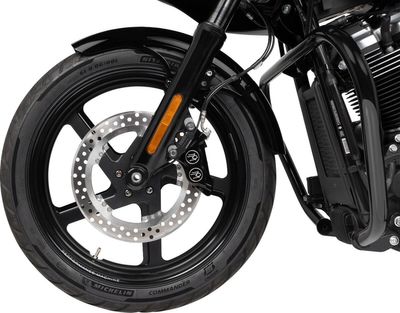 Framskärm Klock Werks Hugger Blocks P-tom obehandlad Dyna 06-17, Softail 18-upp