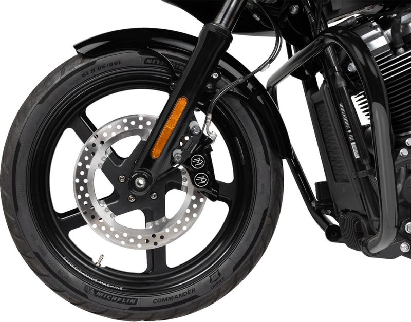 Framskärm Klock Werks Hugger Blocks P-tom obehandlad Dyna 06-17, Softail 18-upp