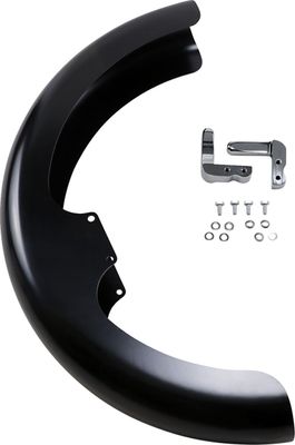 Framskärm Klock Werks Hugger Blocks Wrapper Dyna 06-17, Softail 18-upp krom