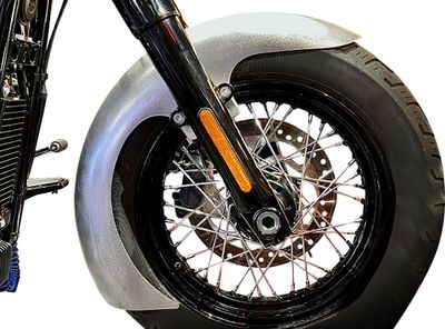 Skärm Paul Yaffe M8 Adpt stål satin Softail 18-upp
