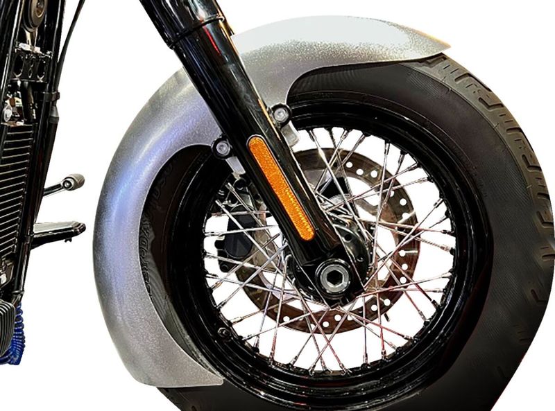 Skärm Paul Yaffe M8 Adpt stål satin Softail 18-upp